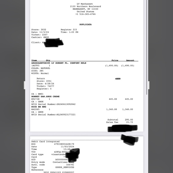 White beanie purchased in store - receipt avail - Picture 3 of 3